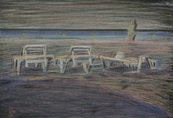 Early morning on the Crimea beach