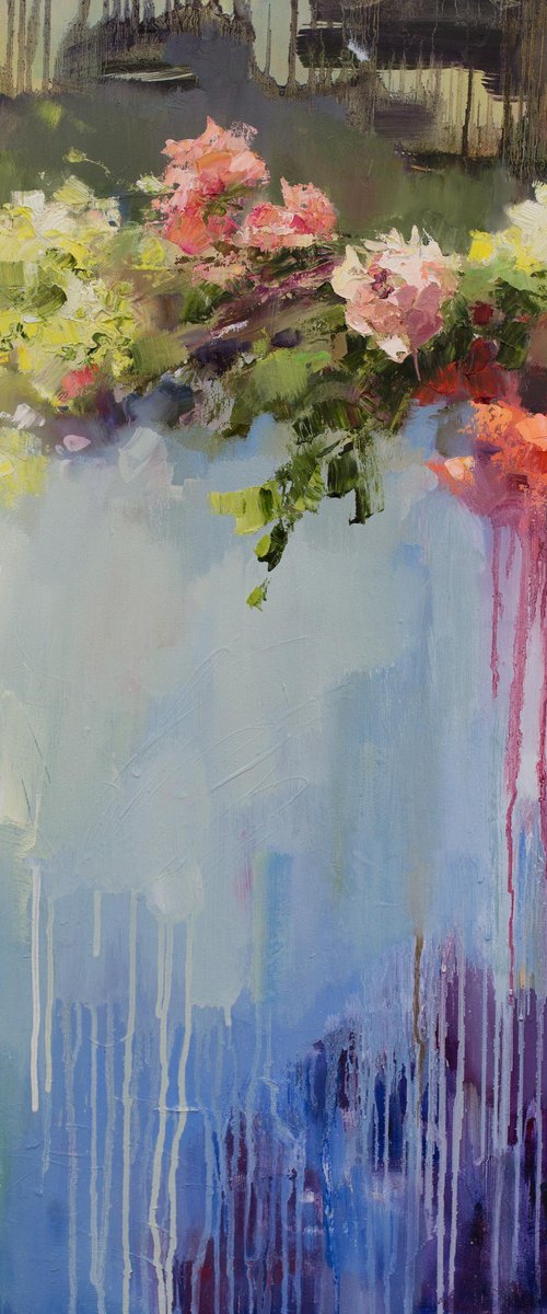 Lady forgot the flowers by Olha Laptieva
