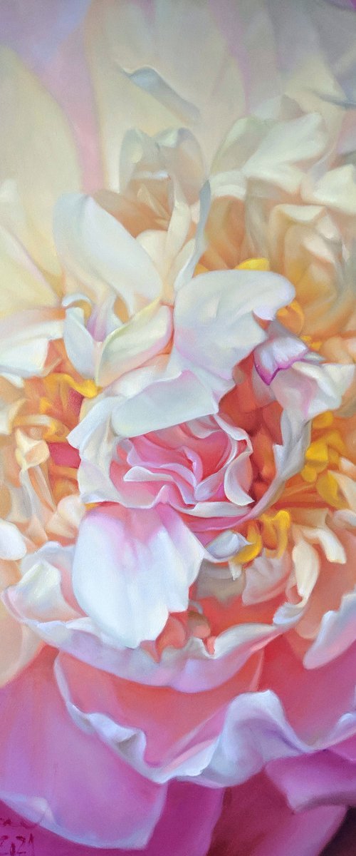 "Flaming peony" by Vasyl Luchkiv