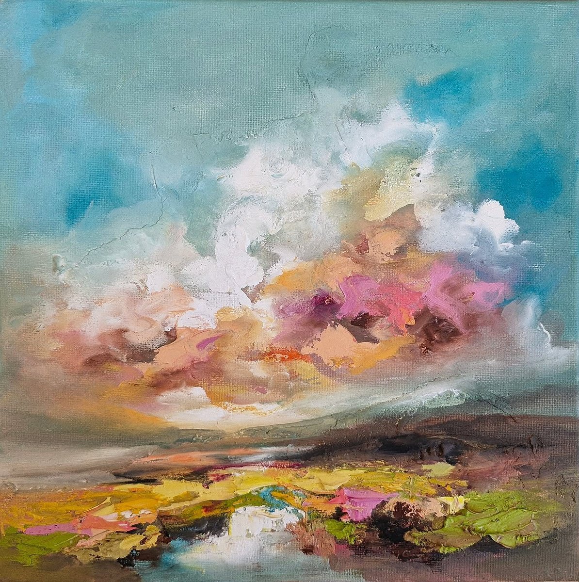 Happy Moments By Anna Schofield, 12 X 12, Artwork For Sale On Artfinder