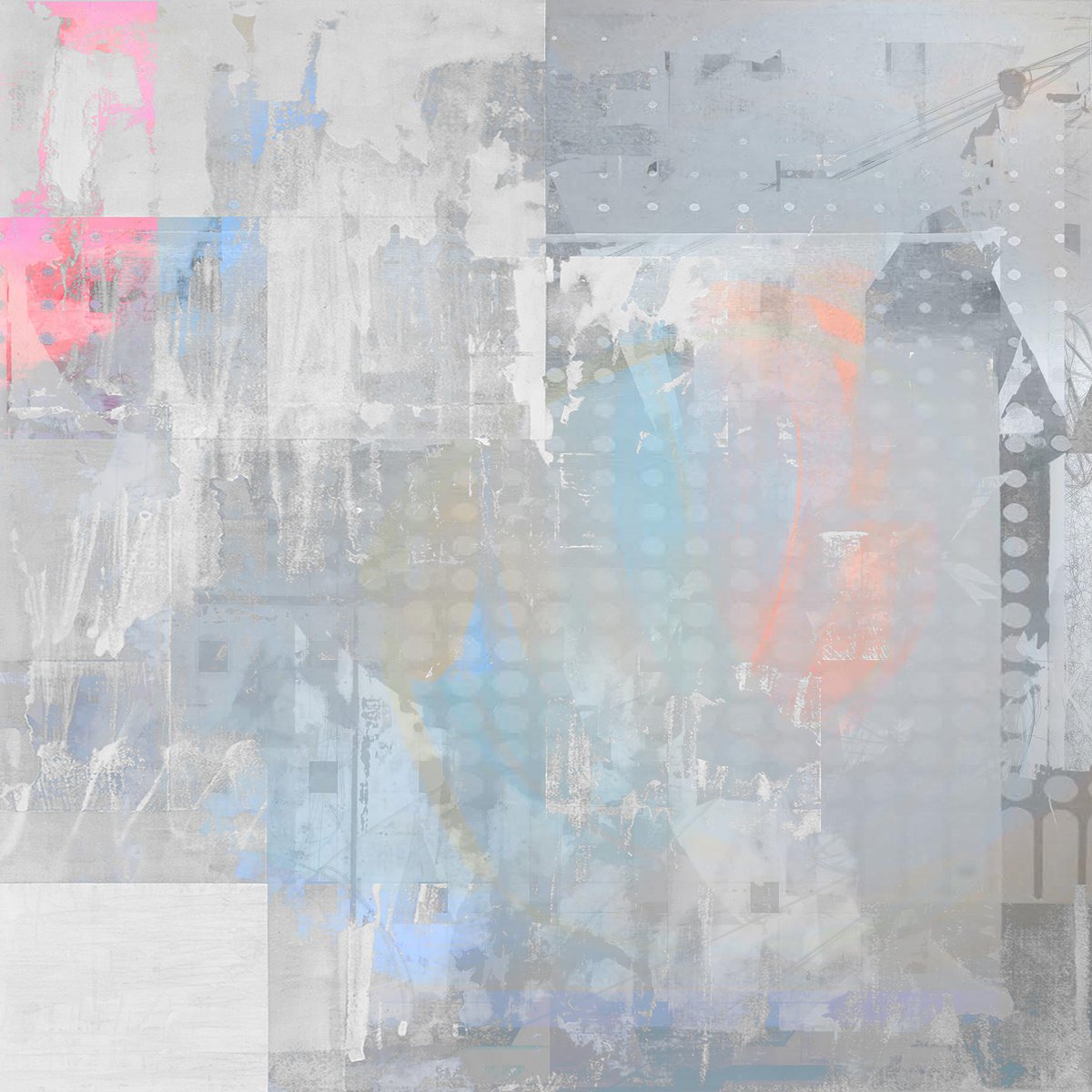 Abstract Limited Edition Print By The Most Active, 15 X 15", I Feel Like Im New, Original Artwork