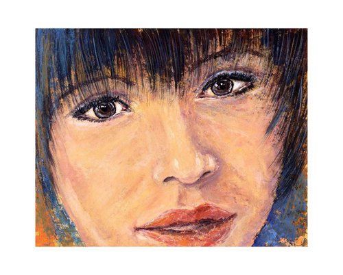 Expression #2 acrylic painting by Jing Tian