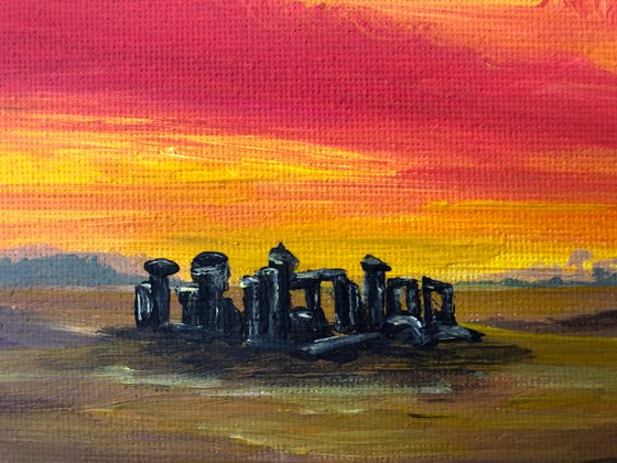 Sunrise over Stone Henge