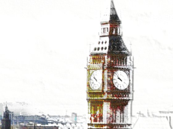 Trocitos de cielo, Big Ben/XL large original artwork