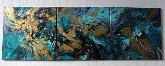 Abstract triptych