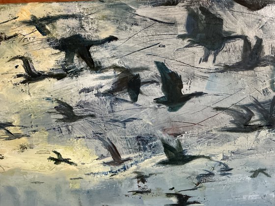 Geese over Alnmouth