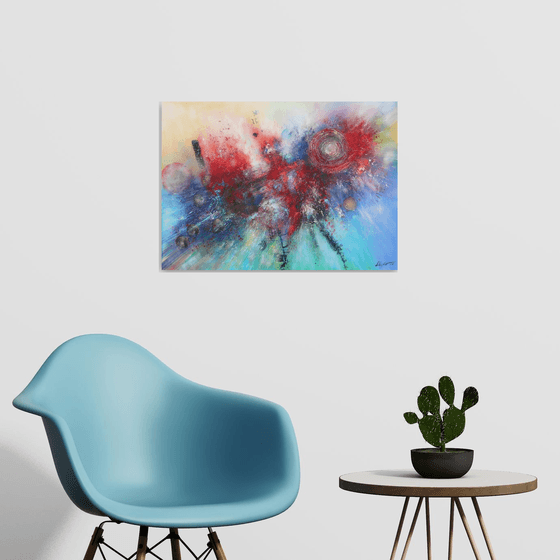 Abstract "Cosmic collision"