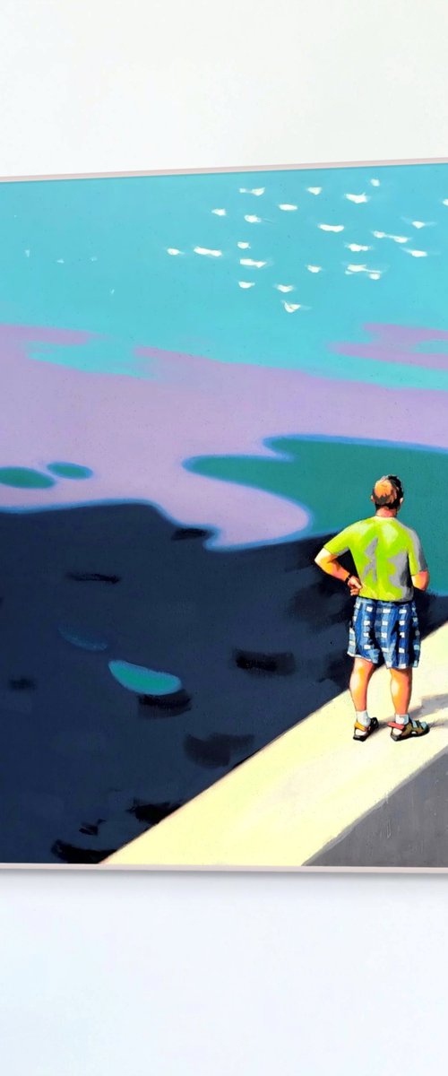 On the Pier by Evgen Semenyuk