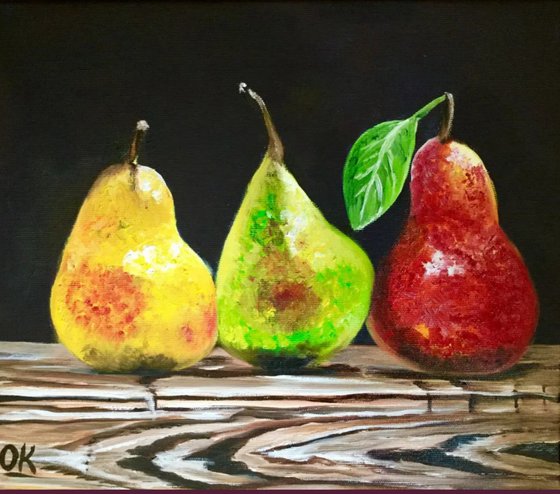 Pears. Still life .