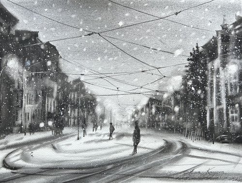 Monochrome winter by Alina Karpova