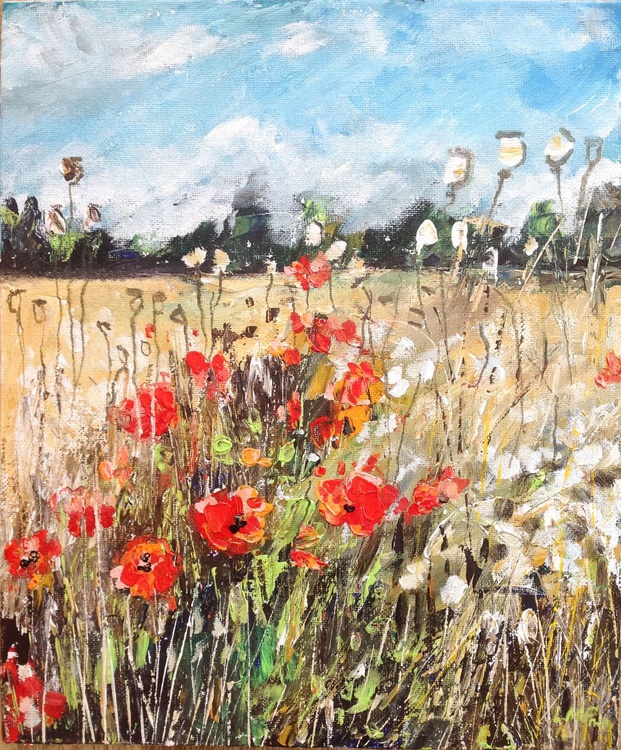 Cornfield Poppies By Luci Power Artfinder