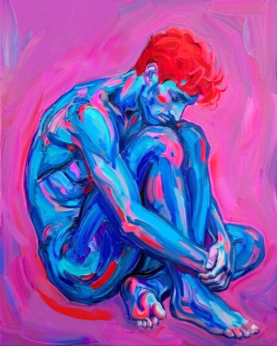"Indigo Pulse" - Male Figure