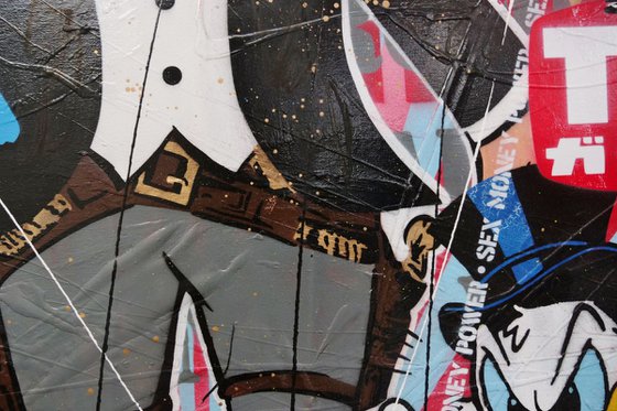 The Banker 140cm x 100cm Monopoly Man Urban Pop Art