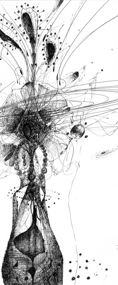 SPECIAL WAY TO DRAW STILL LIFE POT WITH ETERNITY FLOWERS UNIVERSE LINE VIBRATIONS BY MASTER KLOSKA by Kloska Ovidiu