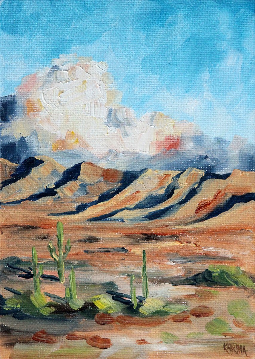 Evening Song of the Desert - Landscape by Katrina Case