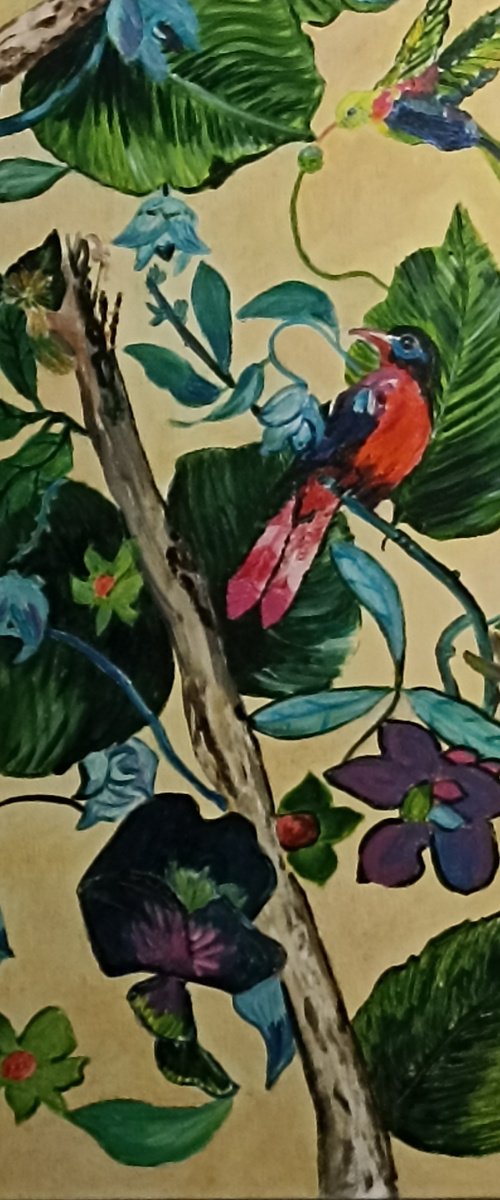 Red bird by Isabelle Lucas