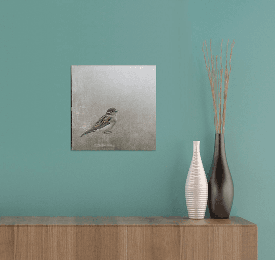 Little Sparrow ~ on silver