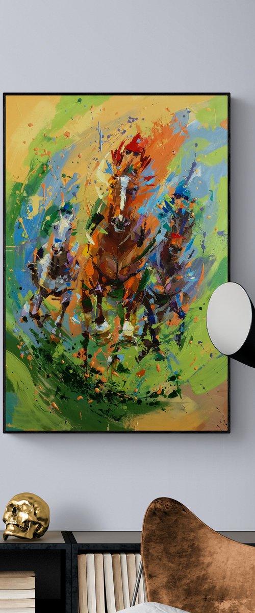 Horse racing by Anna Cher