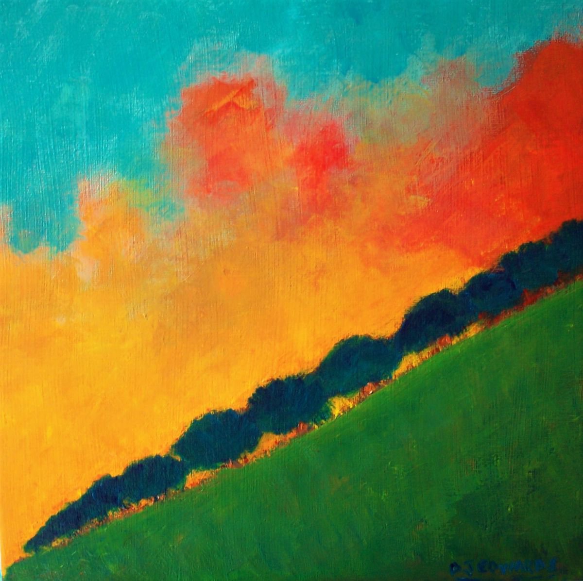 Hilltop Sunrise by David J Edwards