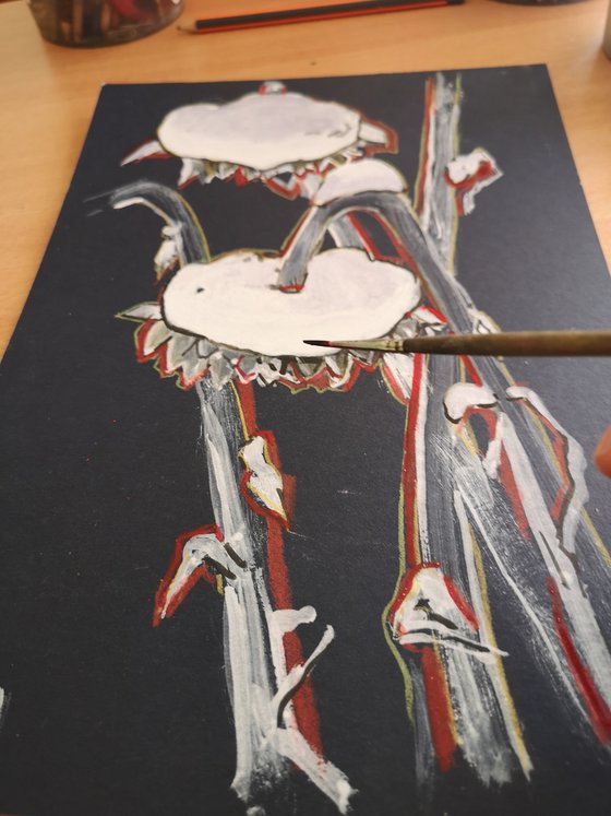 Winter. Sunflowers.№2