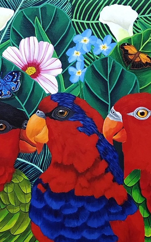 Parrot Paradise by Sreya Gupta