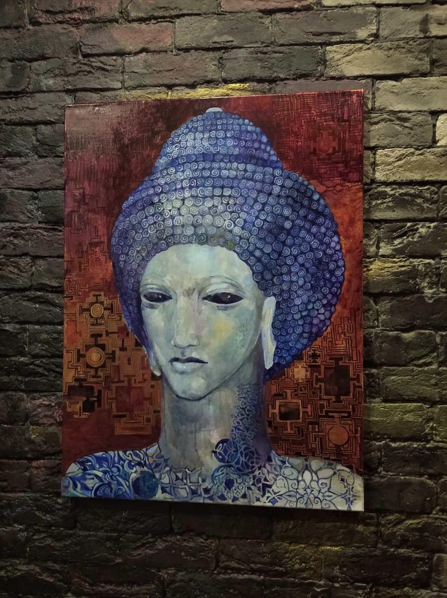 Blue Medicine Buddha by Olga Zelinska