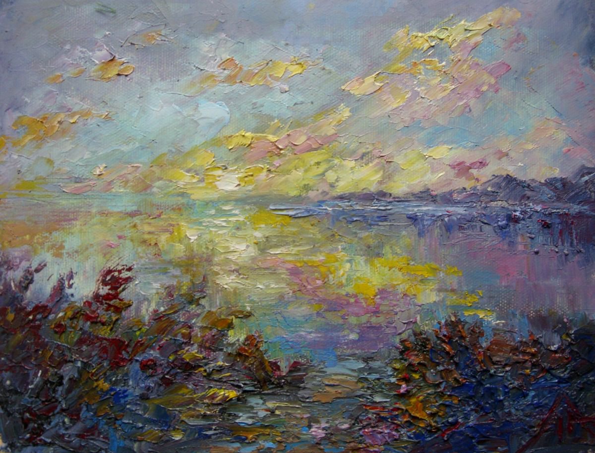 Evening landscape by Liubov Ponomareva