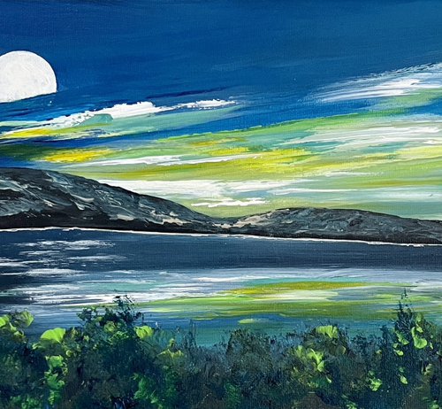 Abstract Take on Lulworth Cove by Marja Brown