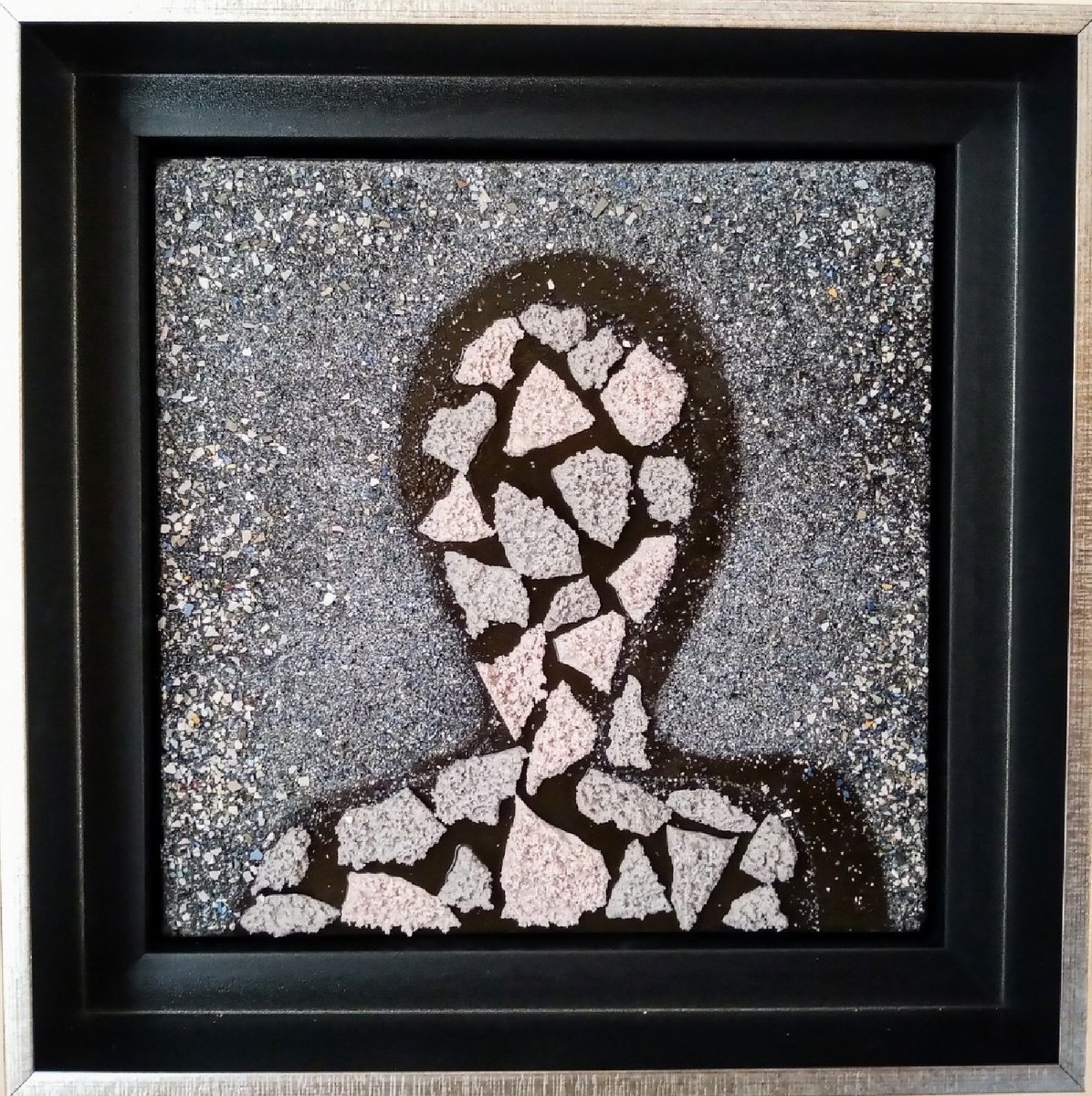 Relief , Defragmented Silhouette By Rossitza Trendafilova, 10 X 10, Artwork For Sale On Artfinder