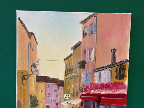 Red cafe in Sainte-Maxime