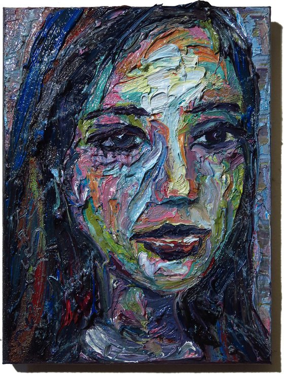 Original Oil Painting Abstract Expressionism Impressionism Portrait