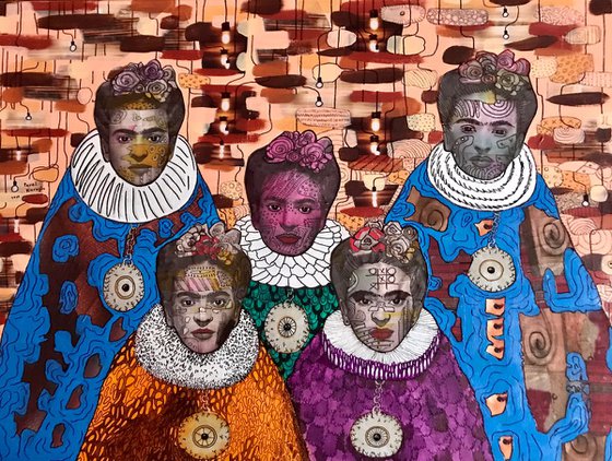 Five sisters of Frida Kahlo