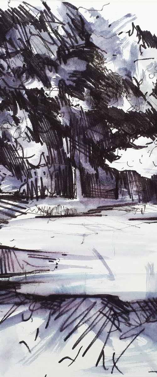 DIARY DRAWING No. 3b  24 08 18 by Frank Barnes