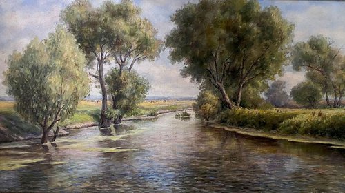 On the river by Oleg and Alexander Litvinov