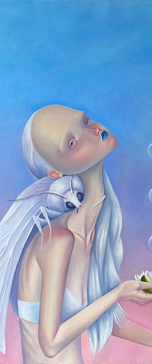 Full moon rise by Julia Kuzina