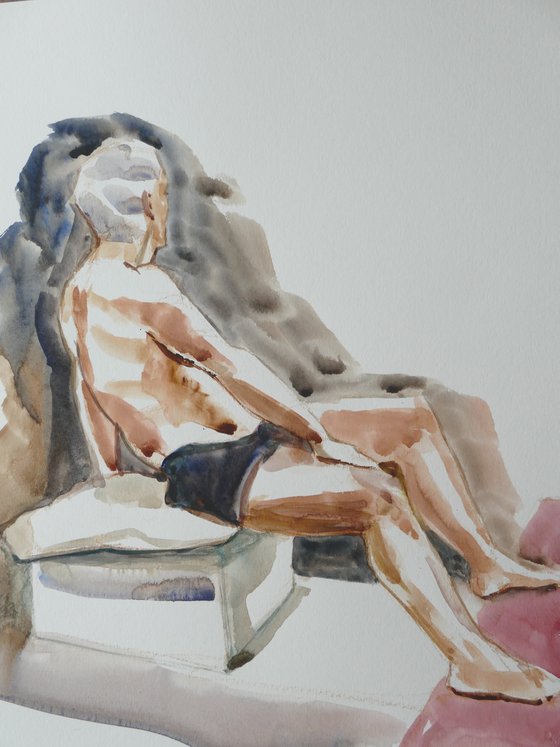 Seated nude