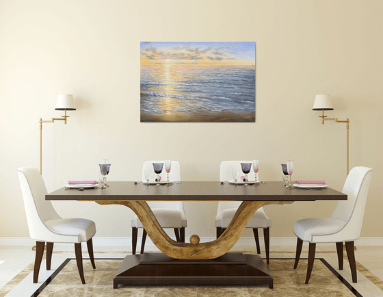 Light over the ocean