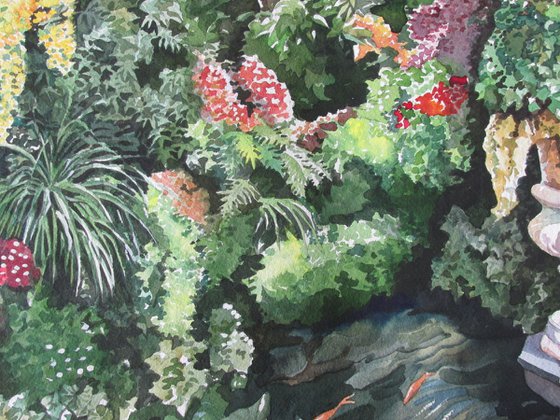 glorious garden watercolor