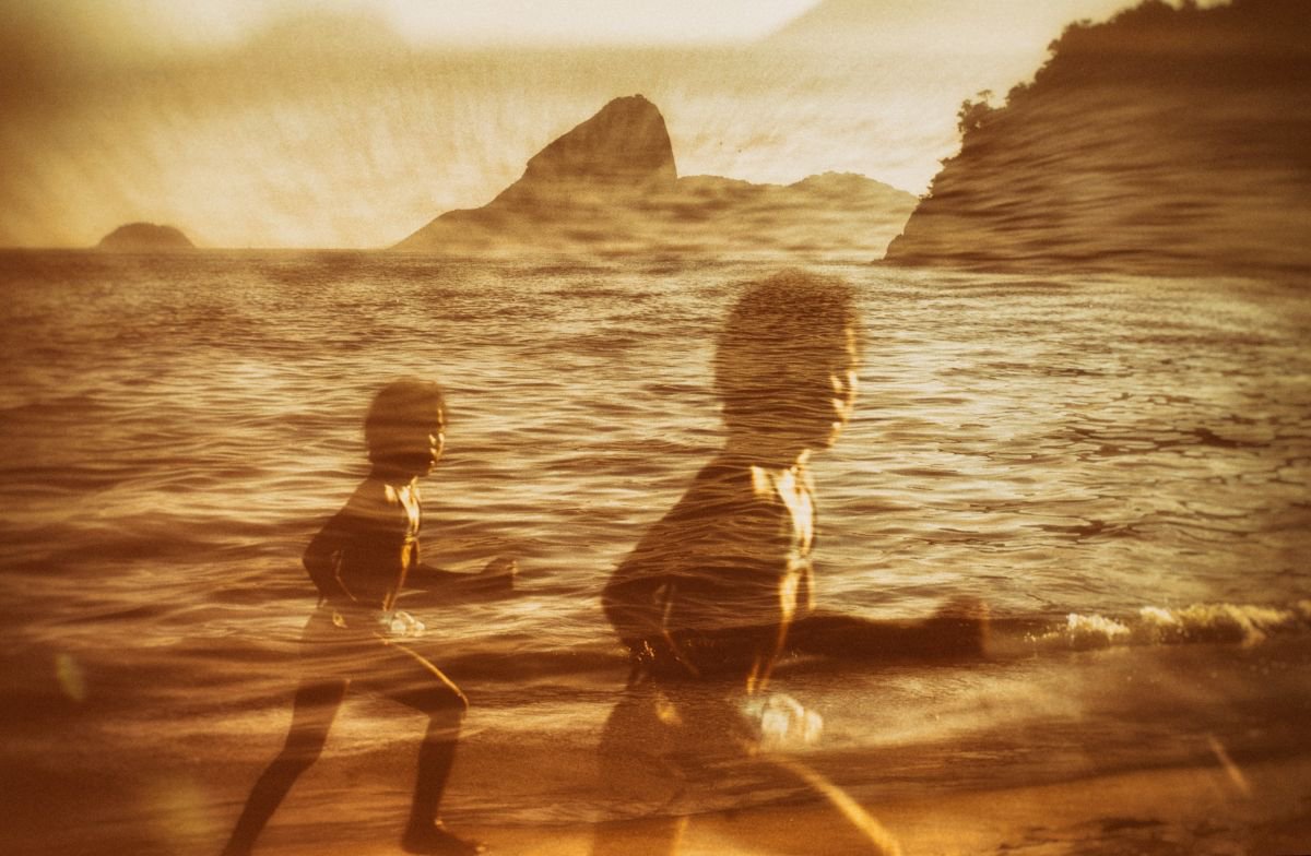 Abstract Photograph By Marc Ehrenbold, 40 X 30", Sunset Double, Original Artwork