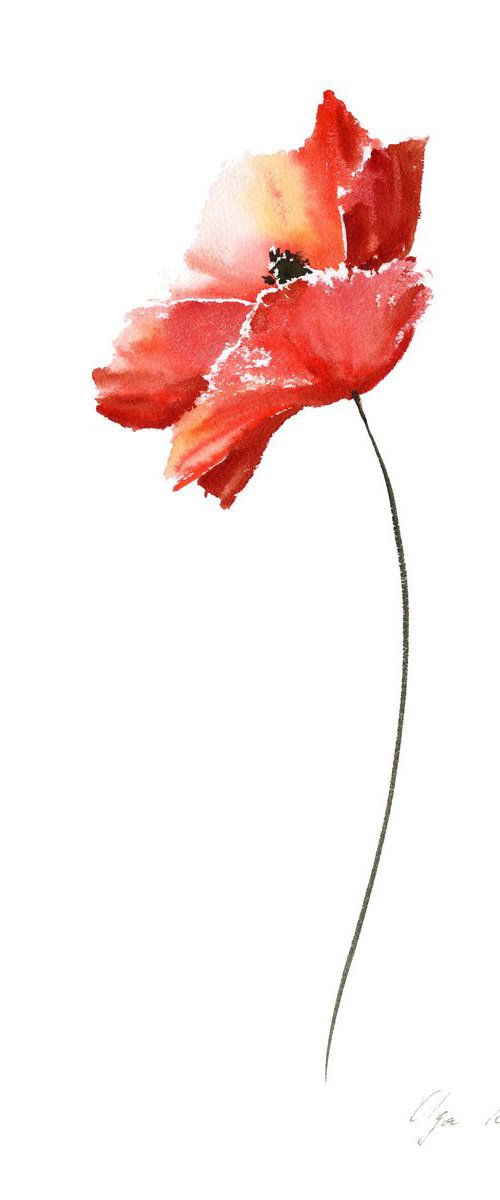 Red Poppies 1 by Olga Koelsch