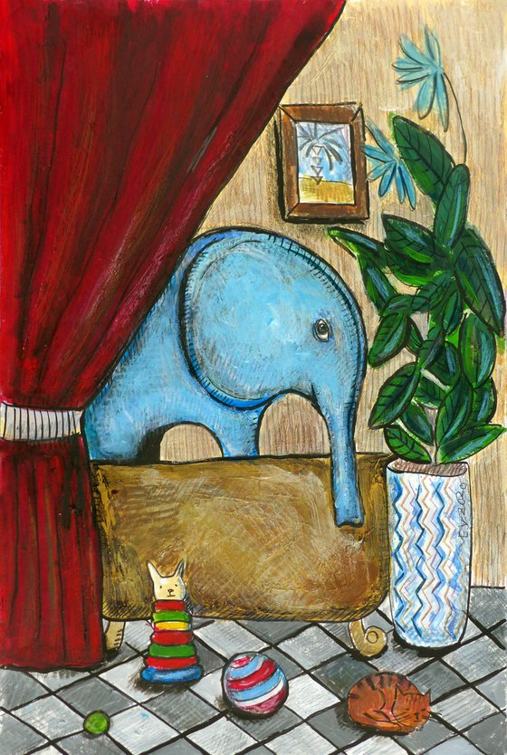 Elephant in the bathroom