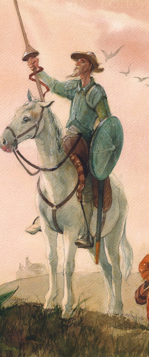 Don Quixote and Sancho XX by REME Jr.