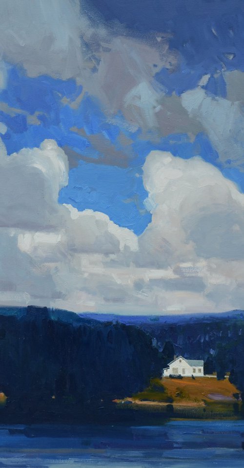 Farmstead Under the Sky by Vytautas Laisonas