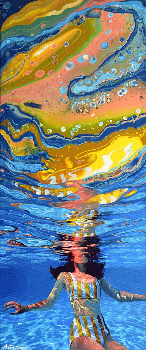 Release - Swimming Painting by Abi Whitlock
