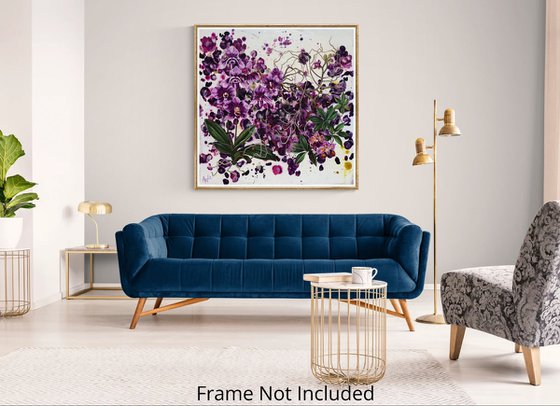 Mauvine, Purple Orchids