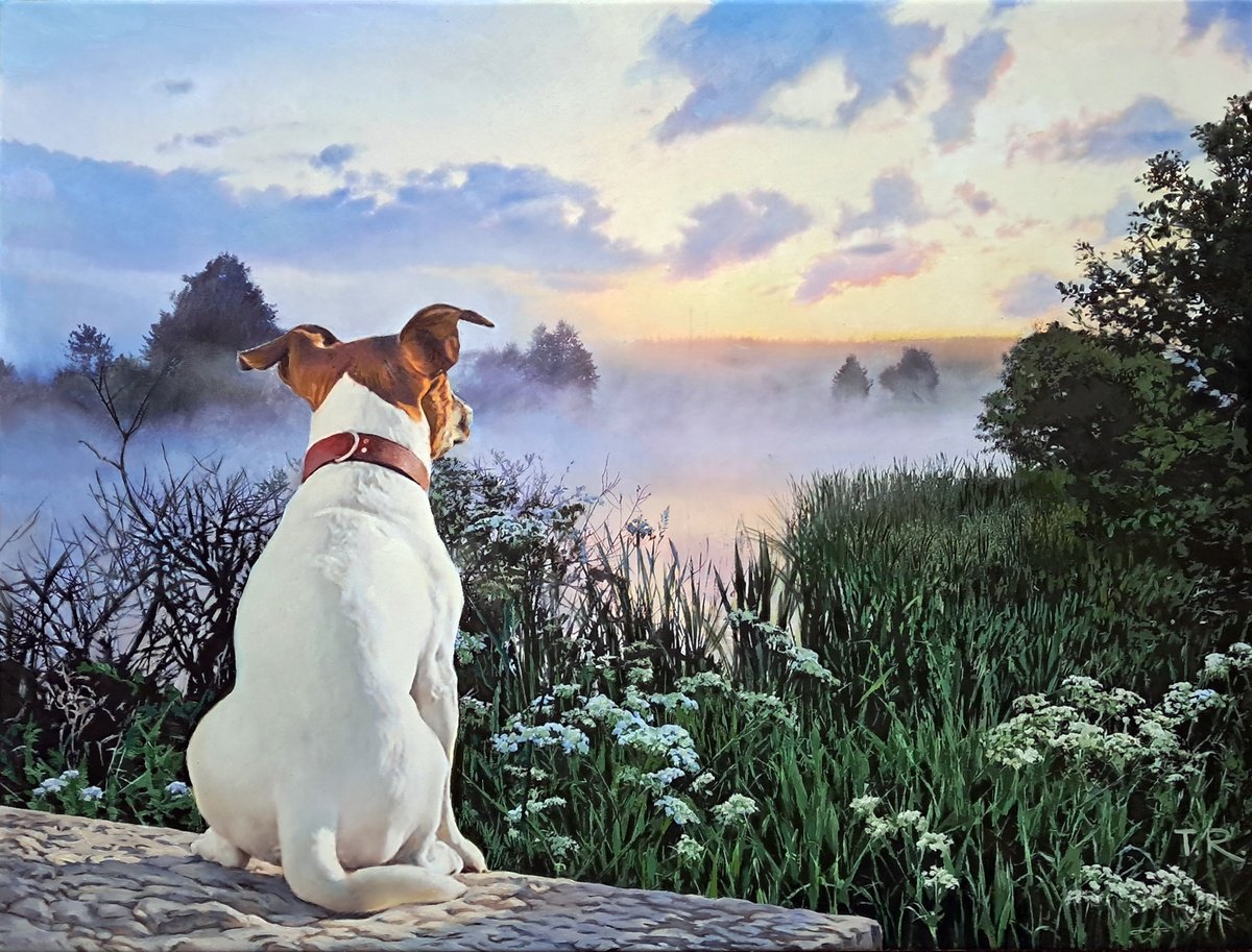 A Dawnlover By Tatiana Rezvaya, 31 X 24, Artwork For Sale On Artfinder