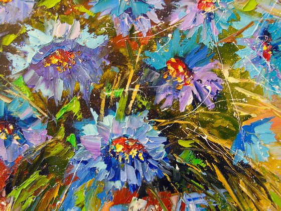 Bouquet of cornflowers