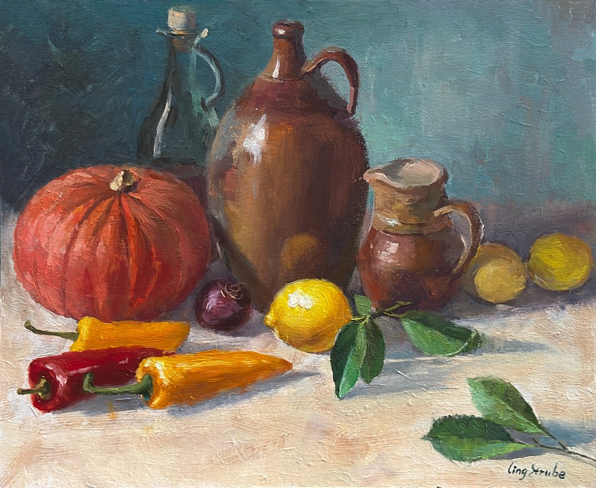 Kitchen Still Life #5 By Ling Strube, 20 X 16, Artwork For Sale On Artfinder