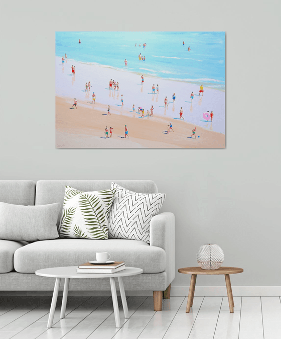 Sunny beach day (framed)