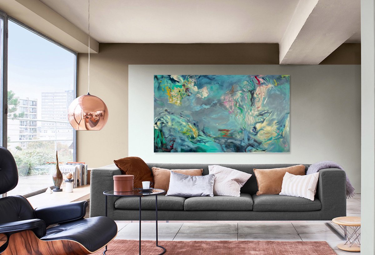 Amid The Tumult By Nancy J. Mclaughlin, 78 X 46, Artwork For Sale On Artfinder